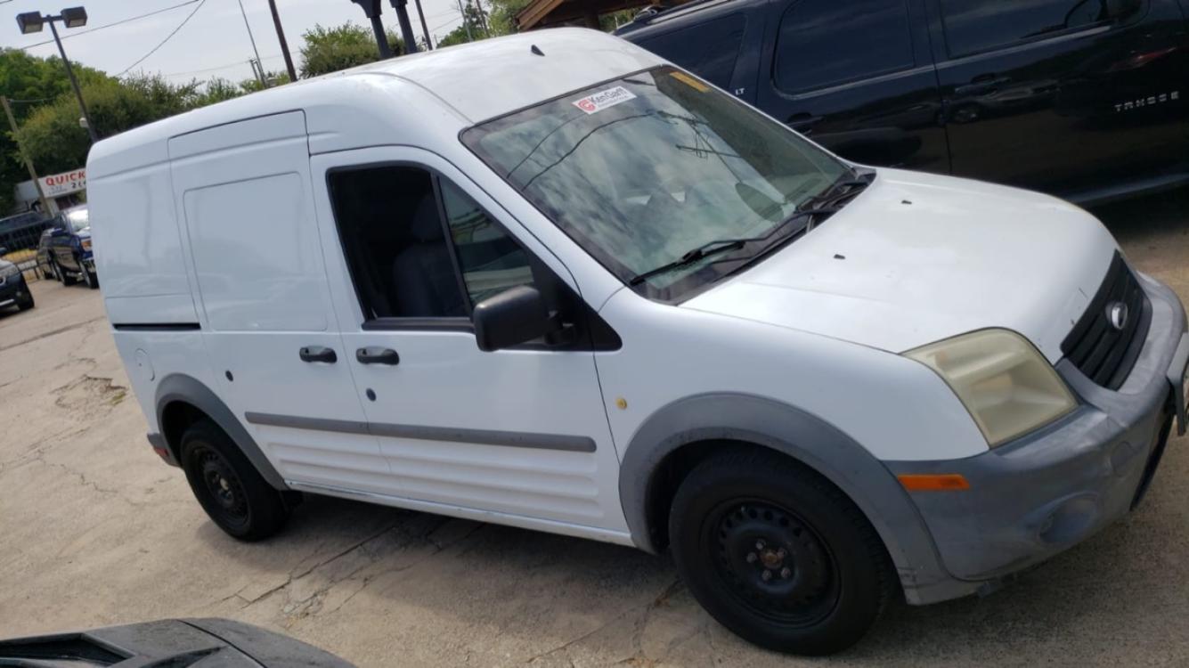 2011 white Ford Transit Connect XL with Rear Door Glass (NM0LS7AN9BT) with an 2.0L L4 DOHC 16V engine, 4-Speed Automatic transmission, located at 7512 C F Hawn Fwy, Dallas, TX, 75217, (214) 391-9600, 32.719147, -96.691788 - Photo #0