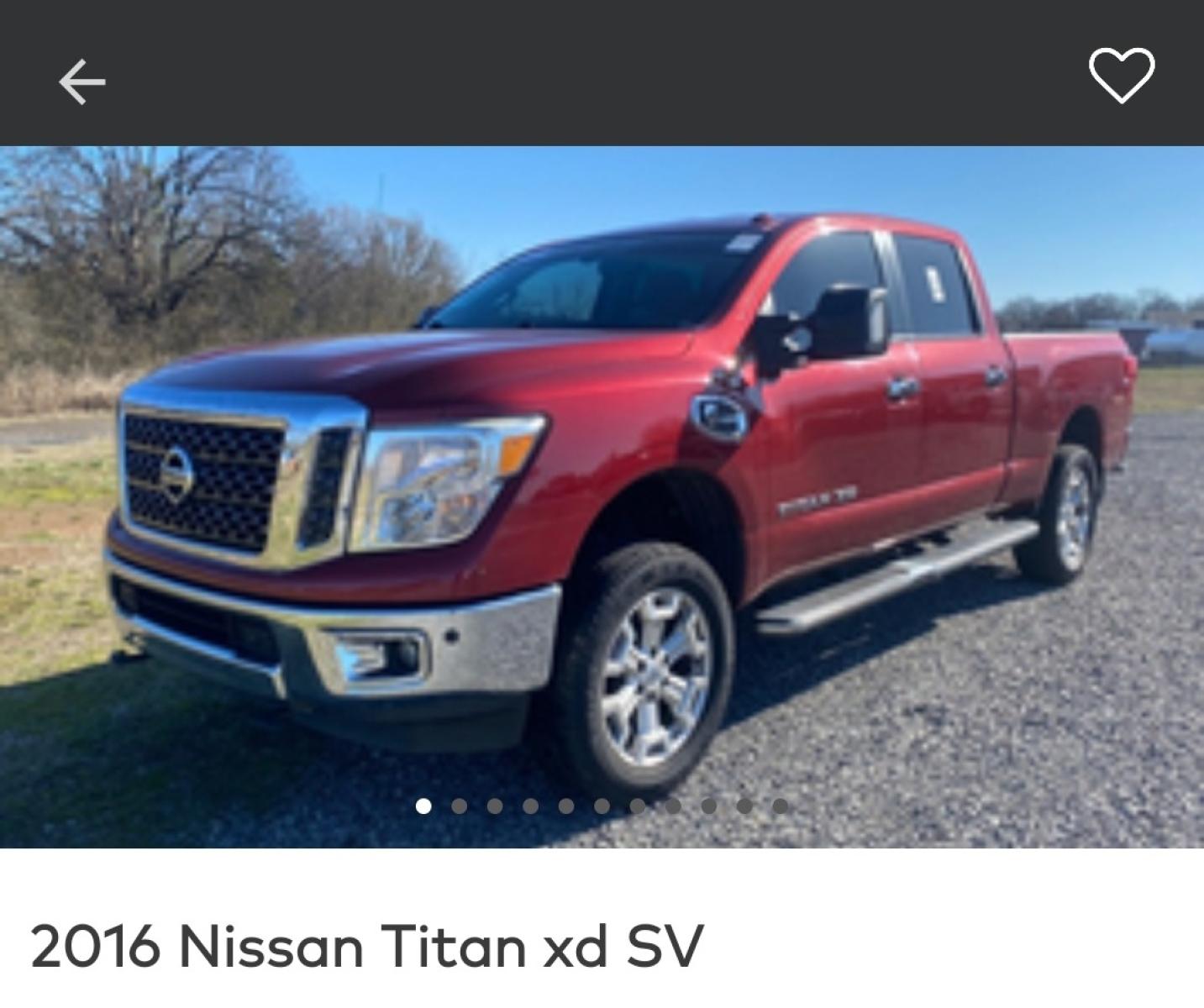 2016 Nissan Titan XD S 2WD (1N6BA1F26GN) with an 5.0L V8 DOHC 32V DIESEL engine, 6A transmission, located at 945 E. Jefferson Blvd, Dallas, TX, 75203, (214) 943-7777, 32.752514, -96.811630 - Photo #0