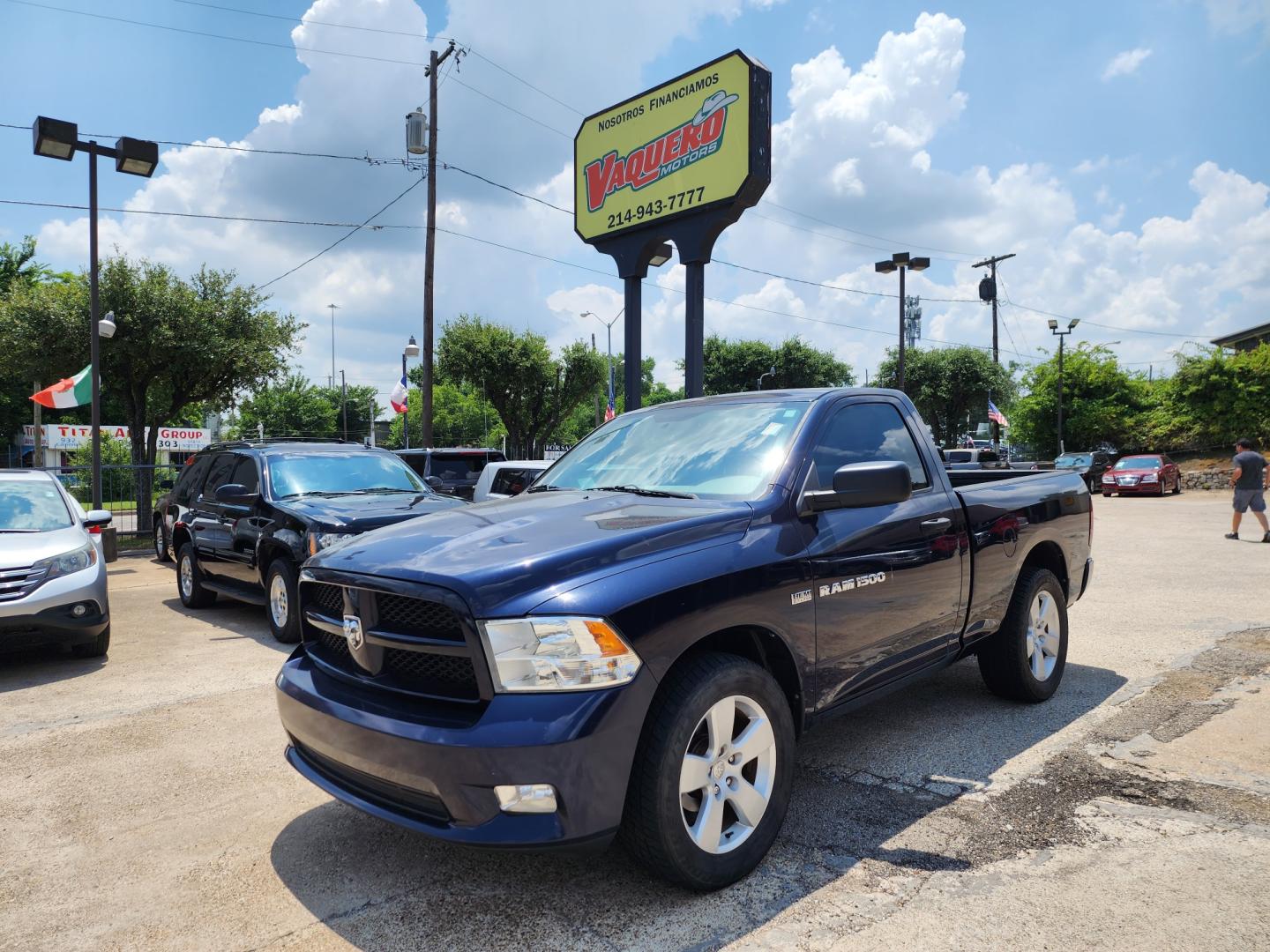 2012 Dodge Ram 1500 ST SWB 2WD (3C6JD6AT9CG) with an 5.7L V8 OHV 16V engine, 6-Speed Automatic transmission, located at 945 E. Jefferson Blvd, Dallas, TX, 75203, (214) 943-7777, 32.752514, -96.811630 - Photo#0