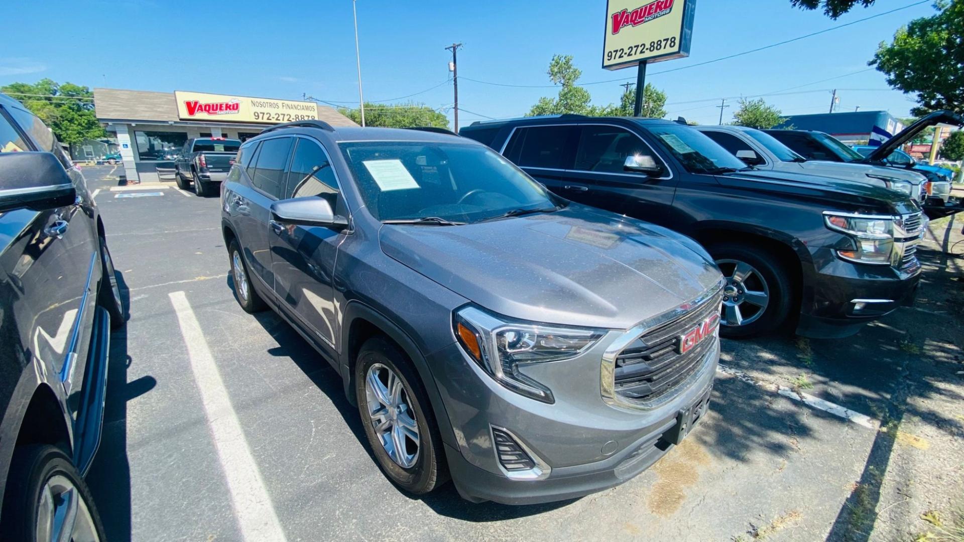 2018 GMC Terrain SLE (3GKALMEV5JL) with an 1.4L L4 DOHC 16V TURBO engine, 6A transmission, located at 945 E. Jefferson Blvd, Dallas, TX, 75203, (214) 943-7777, 32.752514, -96.811630 - Photo#0