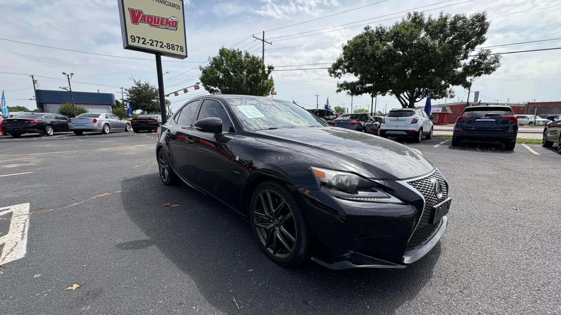 2014 Black Lexus IS (JTHBE1D28E5) , located at 945 E. Jefferson Blvd, Dallas, TX, 75203, (214) 943-7777, 32.752514, -96.811630 - Photo#0