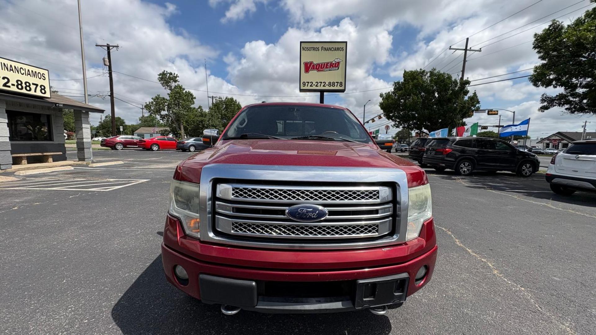 2013 Red Ford F-150 XLT SuperCrew 6.5-ft. Bed 4WD (1FTFW1ET0DF) with an 3.5L V6 TURBO engine, 6-Speed Automatic transmission, located at 945 E. Jefferson Blvd, Dallas, TX, 75203, (214) 943-7777, 32.752514, -96.811630 - Photo#1
