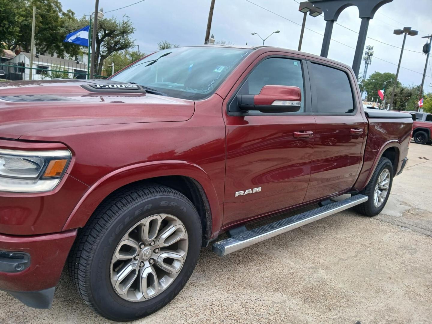 2019 Red RAM 1500 Laramie Crew Cab SWB 2WD (1C6RREJT0KN) with an 5.7L V8 OHV 16V engine, 8A transmission, located at 945 E. Jefferson Blvd, Dallas, TX, 75203, (214) 943-7777, 32.752514, -96.811630 - Photo#0