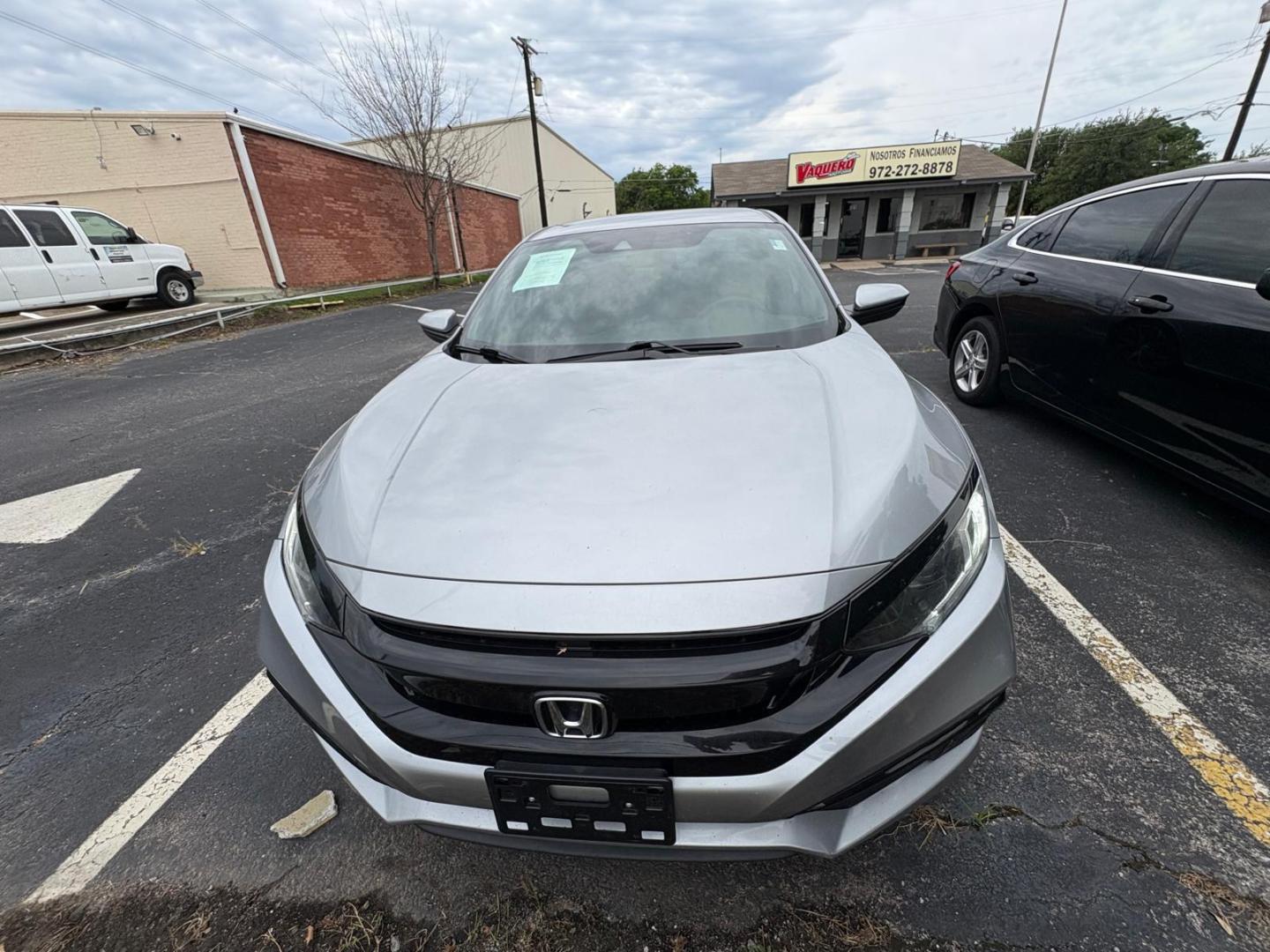 2019 Silver Honda Civic EX Honda Sensing Sedan CVT (2HGFC2F83KH) with an 2.0L L4 DOHC 16V engine, CVT transmission, located at 945 E. Jefferson Blvd, Dallas, TX, 75203, (214) 943-7777, 32.752514, -96.811630 - Photo#1