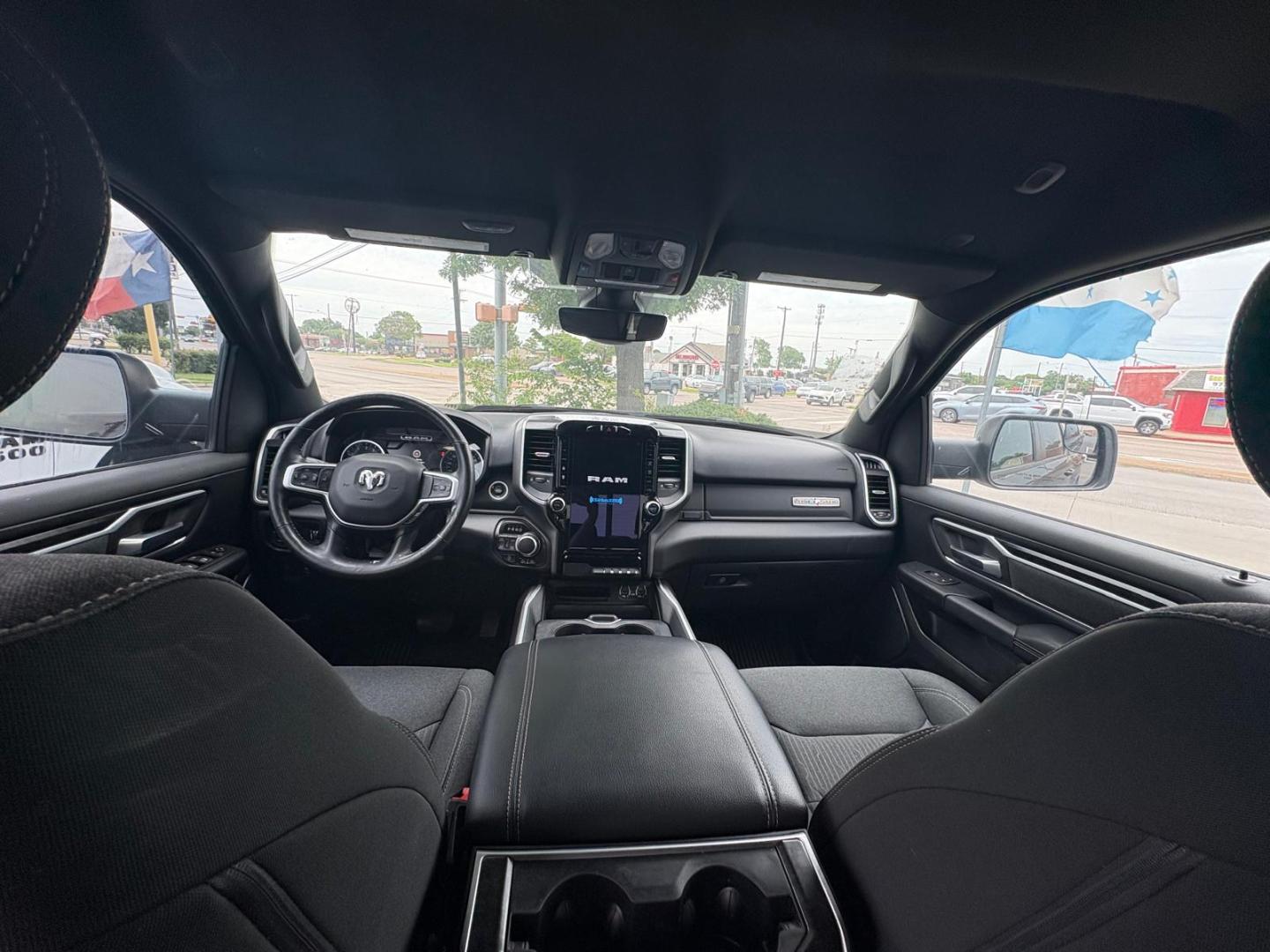 2020 Black RAM 1500 Big Horn Crew Cab SWB 4WD (1C6SRFFT3LN) with an 5.7L V8 OHV 16V engine, 8A transmission, located at 945 E. Jefferson Blvd, Dallas, TX, 75203, (214) 943-7777, 32.752514, -96.811630 - Photo#4