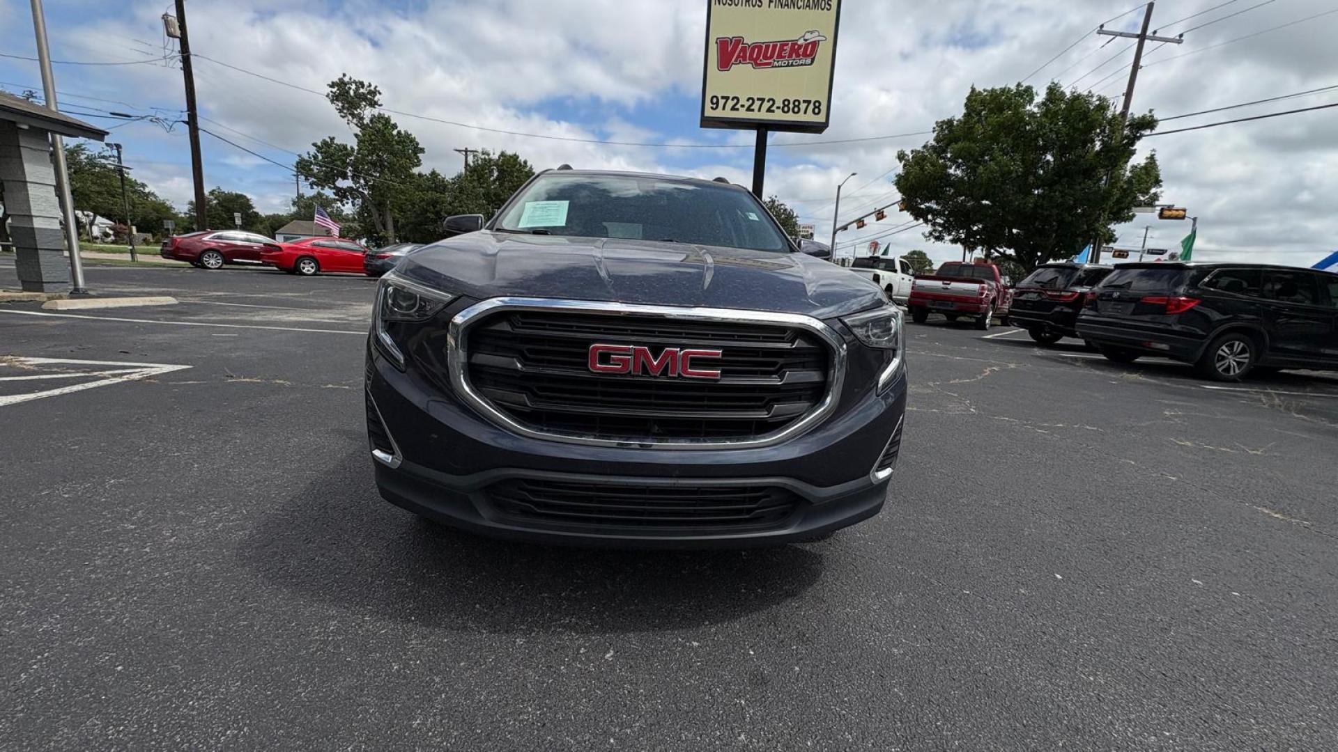 2018 Blue GMC Terrain SLE AWD (3GKALTEV2JL) with an 1.4L L4 DOHC 16V TURBO engine, 6A transmission, located at 945 E. Jefferson Blvd, Dallas, TX, 75203, (214) 943-7777, 32.752514, -96.811630 - Photo#1