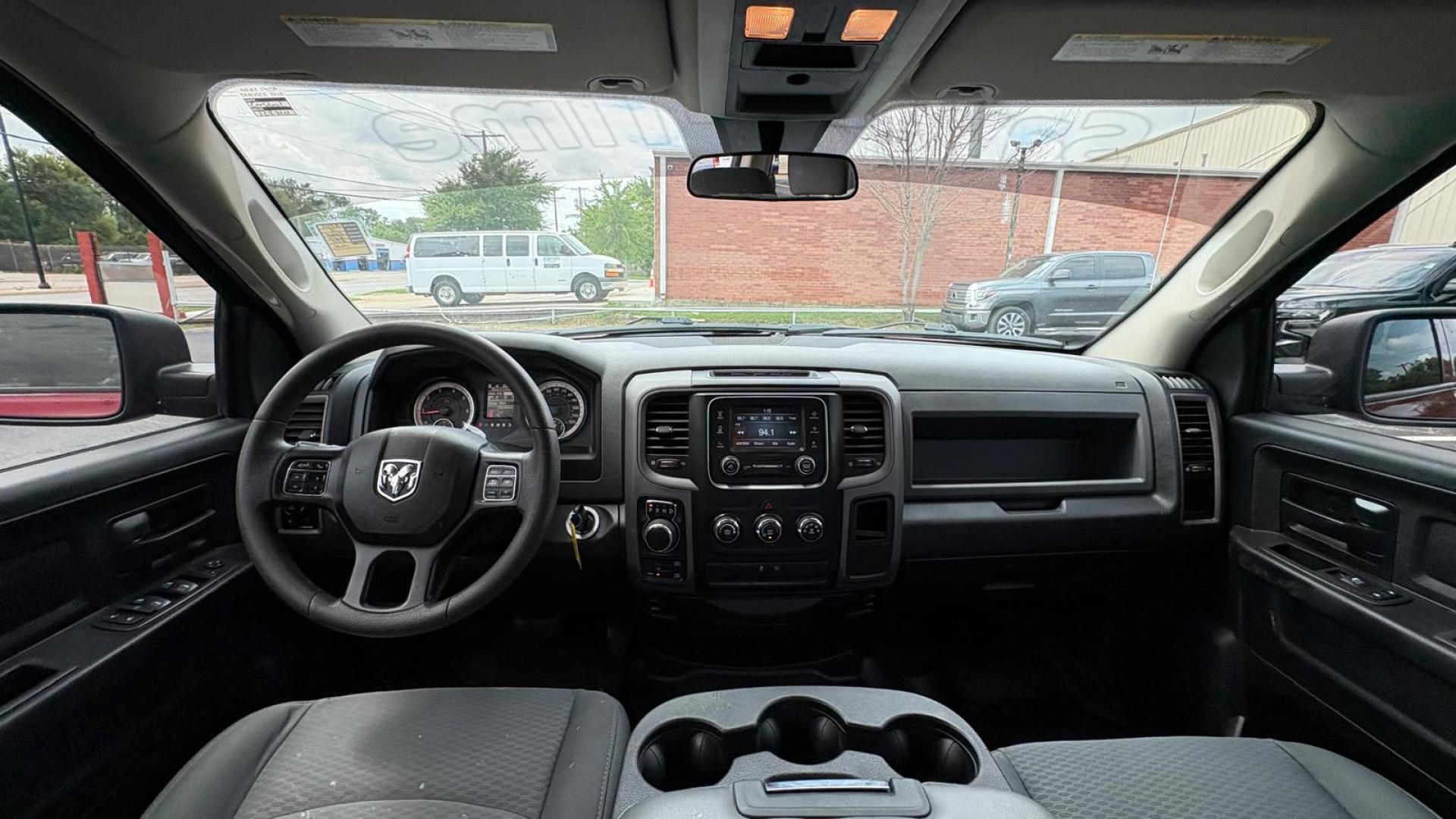 2018 Red RAM 1500 Tradesman Quad Cab 4WD (1C6RR7FG3JS) with an 3.6L V6 DOHC 24V FFV engine, 8A transmission, located at 945 E. Jefferson Blvd, Dallas, TX, 75203, (214) 943-7777, 32.752514, -96.811630 - Photo#4